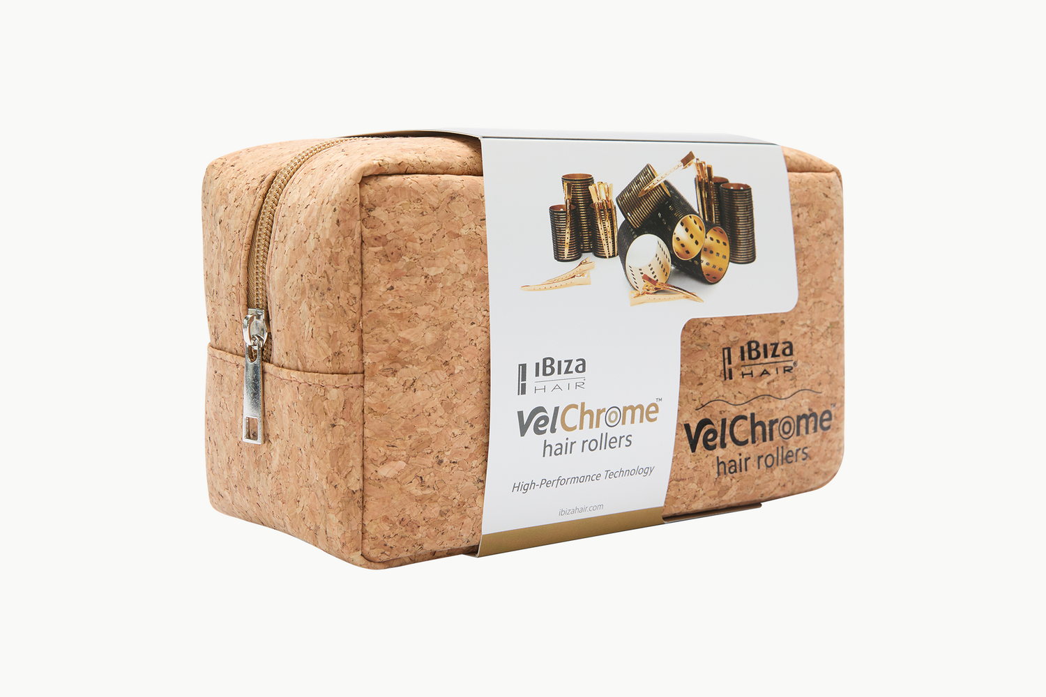 Ibiza Hair VelChrome™ Premium Thermal Hair Rollers – Set with Cork Case